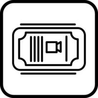 Cinema Ticket Vector Icon