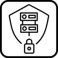 Secure Server Vector Icon