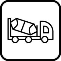 Cement Truck Vector Icon