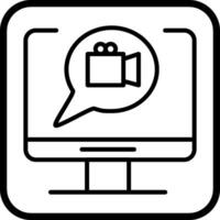 Video Communication Vector Icon