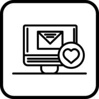 correo favorito vector icono