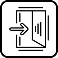 Exit Sign Vector Icon