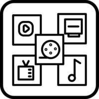 Multimedia Vector Icon