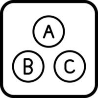 icono de vector de alfabeto