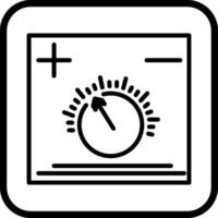 Temperature Knob Vector Icon