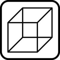 icono de vector de cubo