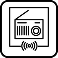 icono de vector de radio