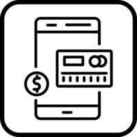 Mobile Banking Vector Icon