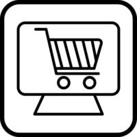 icono de vector de tienda web