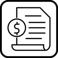 Invoice Vector Icon