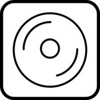 icono de vector de disco compacto