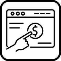 Pay Per Click Vector Icon