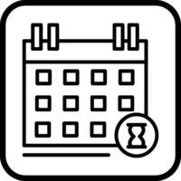 icono de vector de calendario