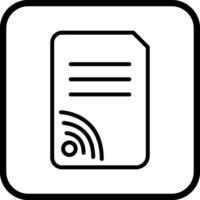 Wifi Documents Vector Icon