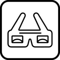 icono de vector de gafas