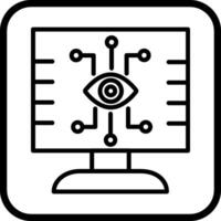 icono de vector de visión