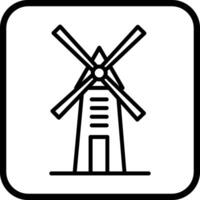 icono de vector de molino de viento