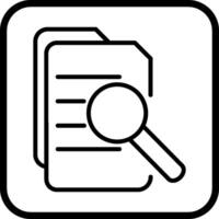 Magnifier Document Vector Icon