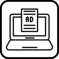 Internet Ads Vector Icon