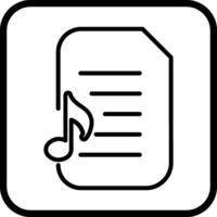 audio documento vector icono