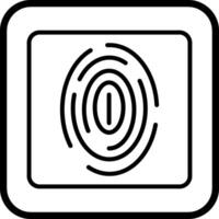 Fingerprint Vector Icon