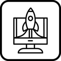 icono de vector de lanzamiento de negocio