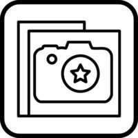 estrella fotografía vector icono