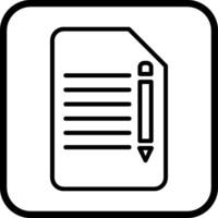 editar documento vector icono