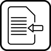 Import Document Vector Icon