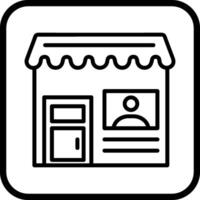 icono de vector de tienda