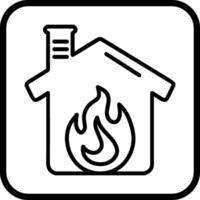 Housefire Vector Icon