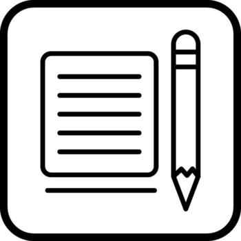 nota, vector, icono vector