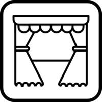Curtains Vector Icon