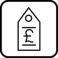 Pound Tag Vector Icon