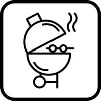 icono de vector de barbacoa