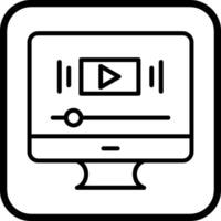 icono de vector de vídeo