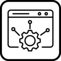 icono de vector de configuración web