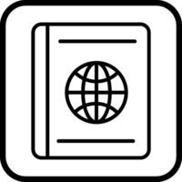 icono de vector de pasaporte