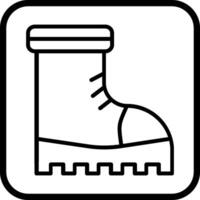 icono de vector de botas de nieve