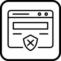 Unprotected Website Vector Icon