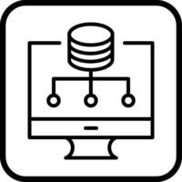 icono de vector de almacenamiento de datos