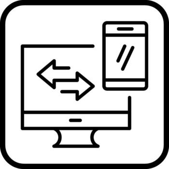 Data Synchronization Vector Icon