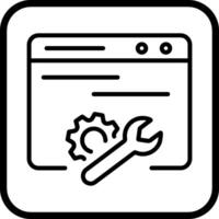 Web Maintenance Vector Icon