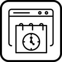 Deadline Web Vector Icon