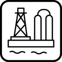 Oil Platform Vector Icon