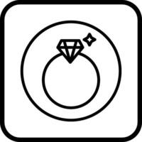 icono de vector de anillo