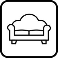 Double Sofa Vector Icon