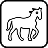 icono de vector de caballo