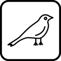 icono de vector de pájaro