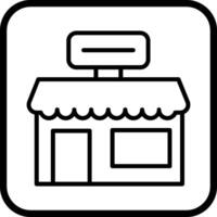 icono de vector de tienda